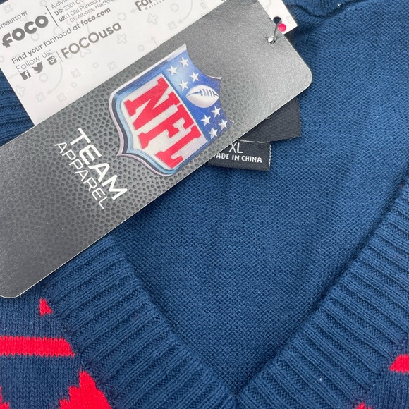 Official NFL Team Apparel New England Patriots women’s sweater NWT! - Picture 10 of 13